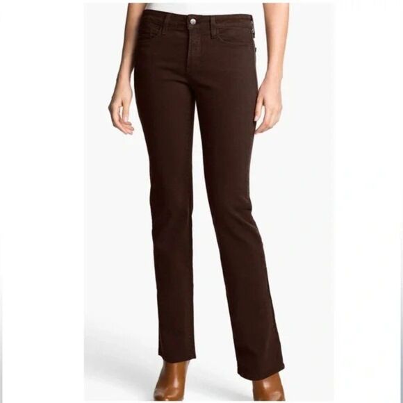 NYDJ - Sheri Slim Super Sculpting Jeans Brown - size 10 NWT - Picture 2 of 10